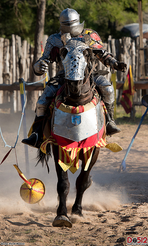 Knight on horseback