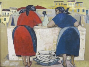 George Dillion painting Italian women